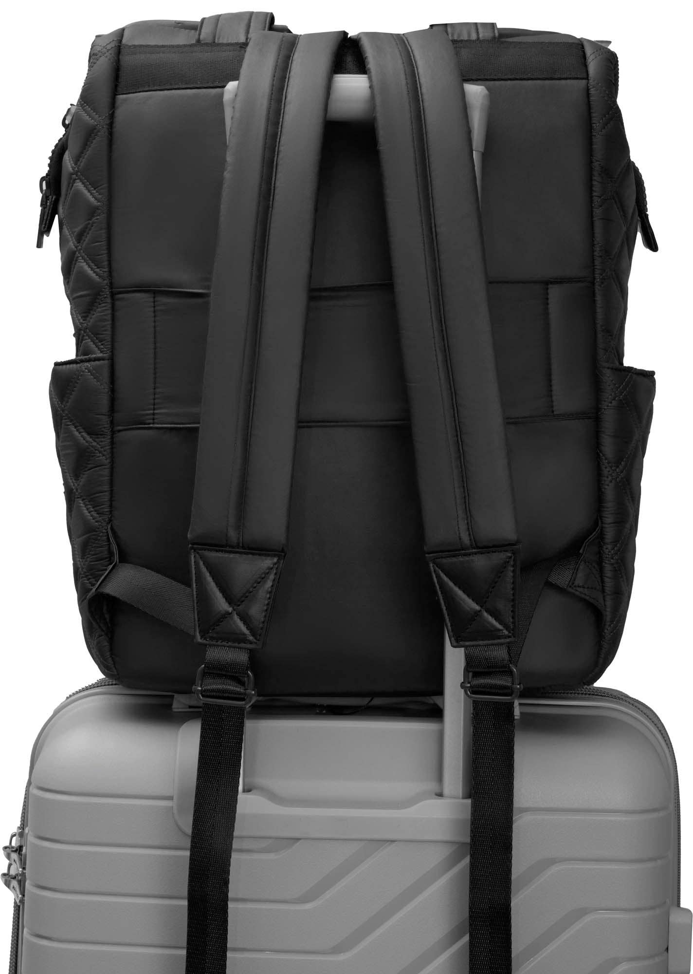 Magid - Wholesale Backpack - Women's - Joan & David Diamond Quilted Puffer Nylon Square Laptop Backpack4