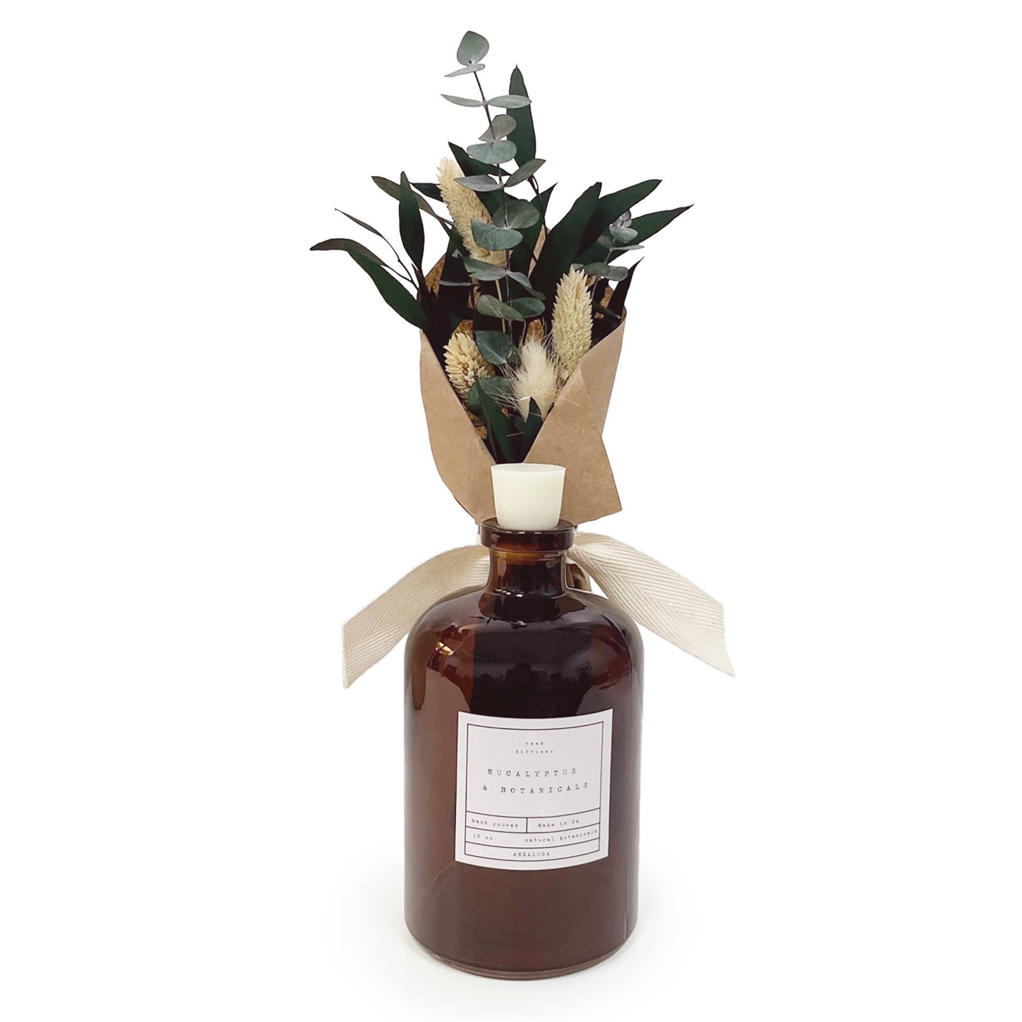 Andaluca - Vente Diffuseur à tiges - Diffuseur Eucalyptus & Botanicals : parfum Balsam Vanilla1