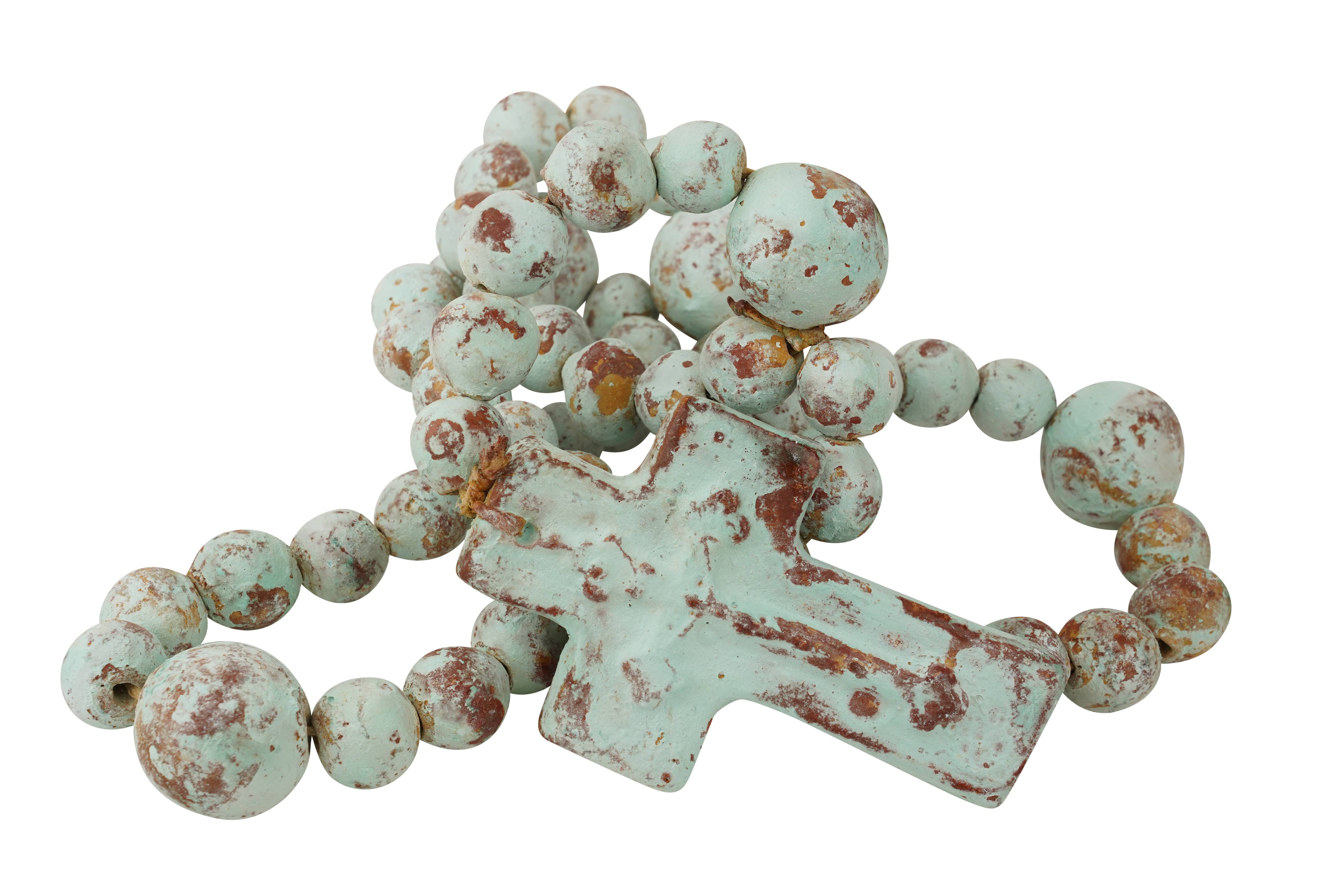My Amigos Imports - Wholesale Prayer Beads Necklace - Hope Clay Rosary-Beads-Gorgeous-6 Sizes-Handmade-Turquoise32