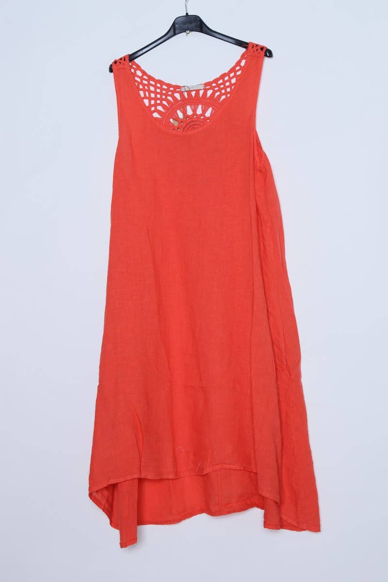 LÉA & LUC – wholesale Dress – Women's – Sleeveless long dresses in 100% Linen REF. 49083