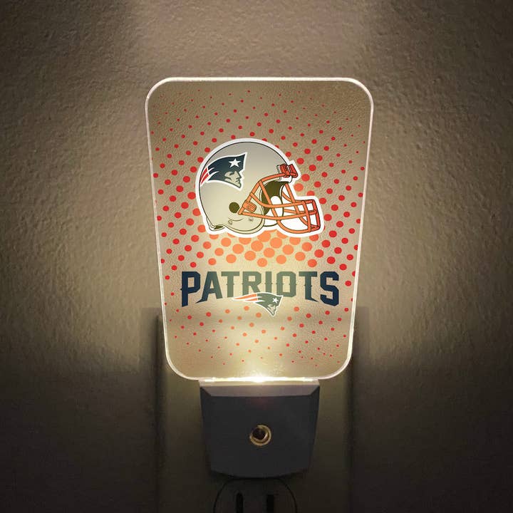 Party Animal, Inc. - Wholesale Night Light - New England Patriots Team Frosted Night Light