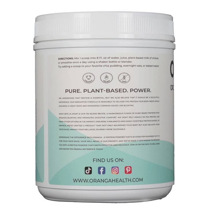 Oranga – Engroshandel Protein-/superfoodpulver – Vanilje vegansk proteinpulver7