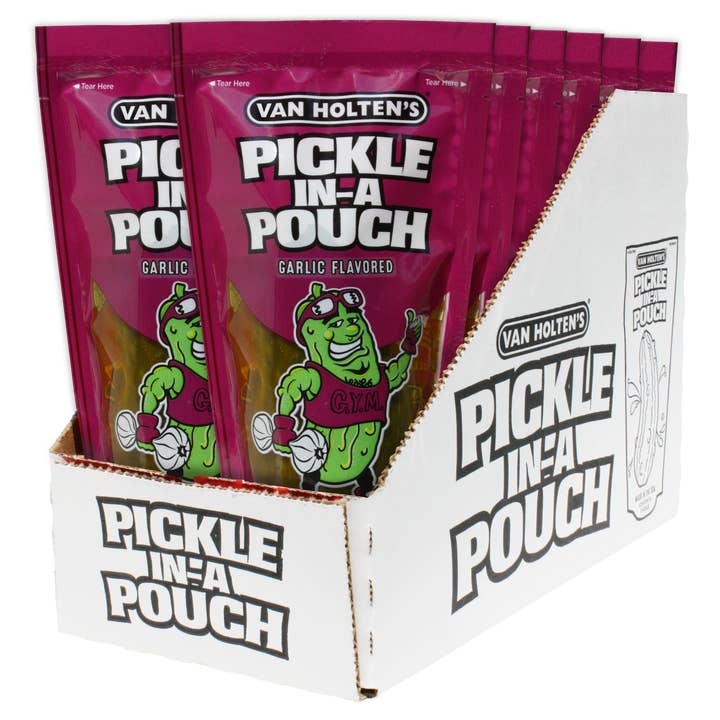 Van Holten's - Wholesale Pickled Vegetables - Van Holten's Garlic Joe Pickle-In-A-Pouch, 12ct Case