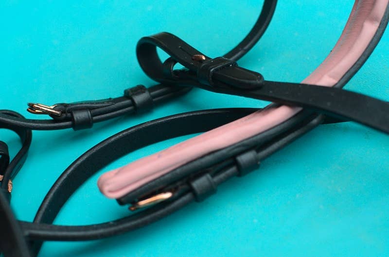 Circus Unicorn Shop – wholesale Ridutrustning – Rose Gold Dressyr Träns11