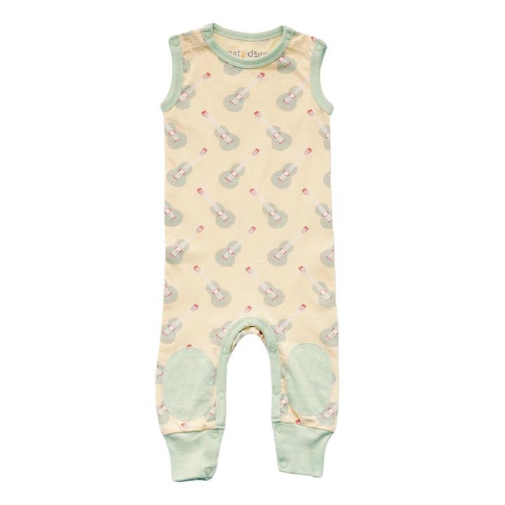 Crawler sans manches en coton biologique - Ukulele pour la vente par Cat & Dogma