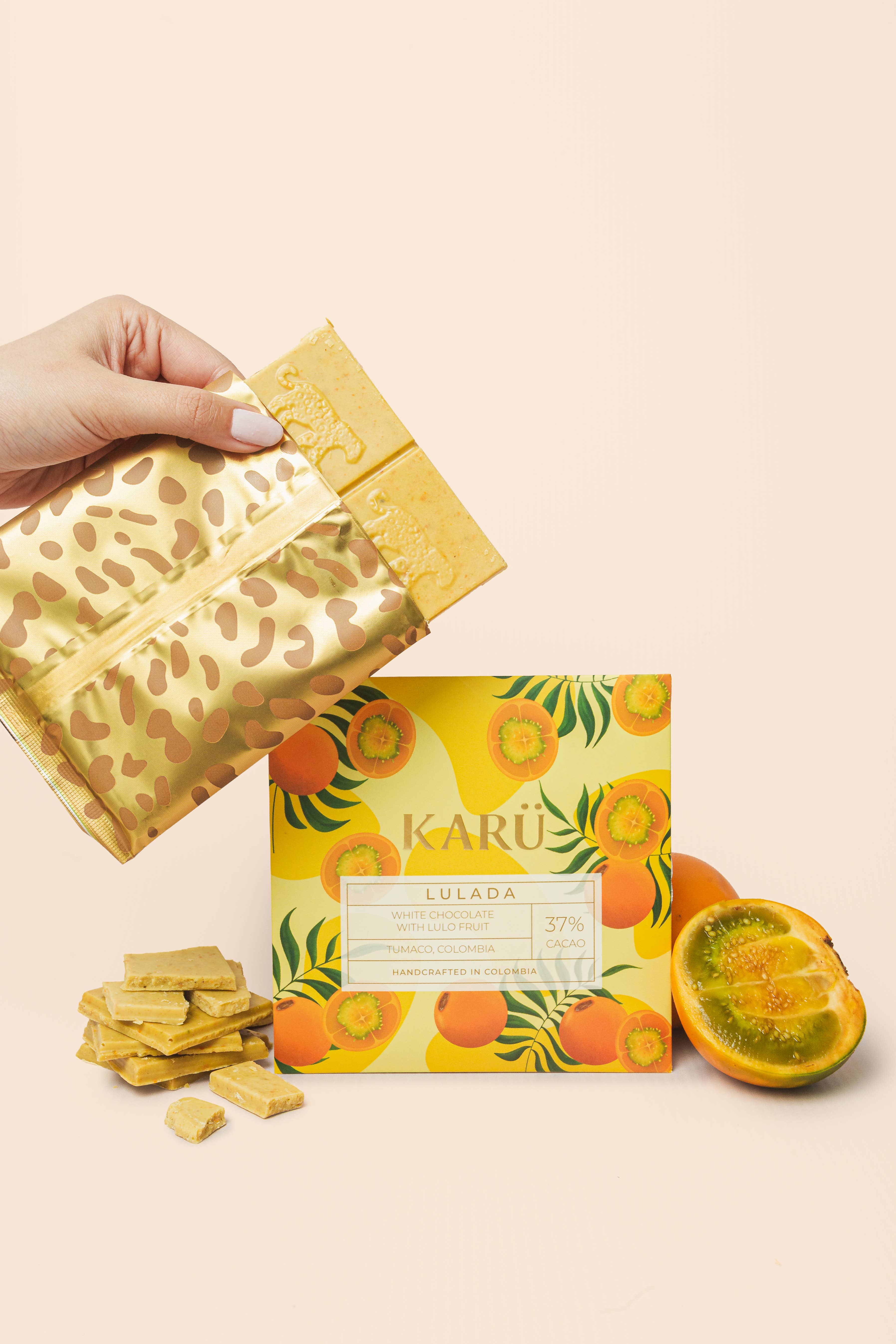 Karü Chocolates - Wholesale Chocolate Bar - LULADA
• White chocolate with Lulo •1