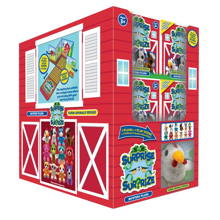 License 2 Play Toys - Wholesale Stuffed/Plush Toy - Kids & Baby - Surprise Surprize Mystery Plush Farm Animal in 17pc Display2