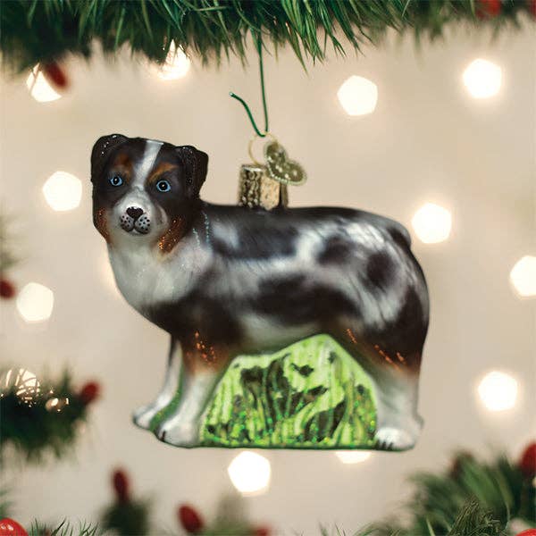 Old World Christmas - Wholesale Ornament - Australian Shepherd Ornament