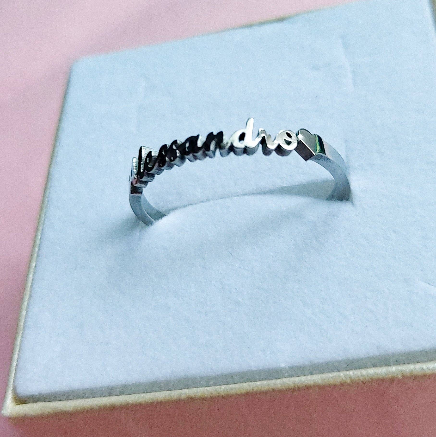 Daemon srls - Wholesale Signet Ring - Anello Nome PERSONALIZZATO ❤️ ACCIAIO INOSSIDABILE regolabile1