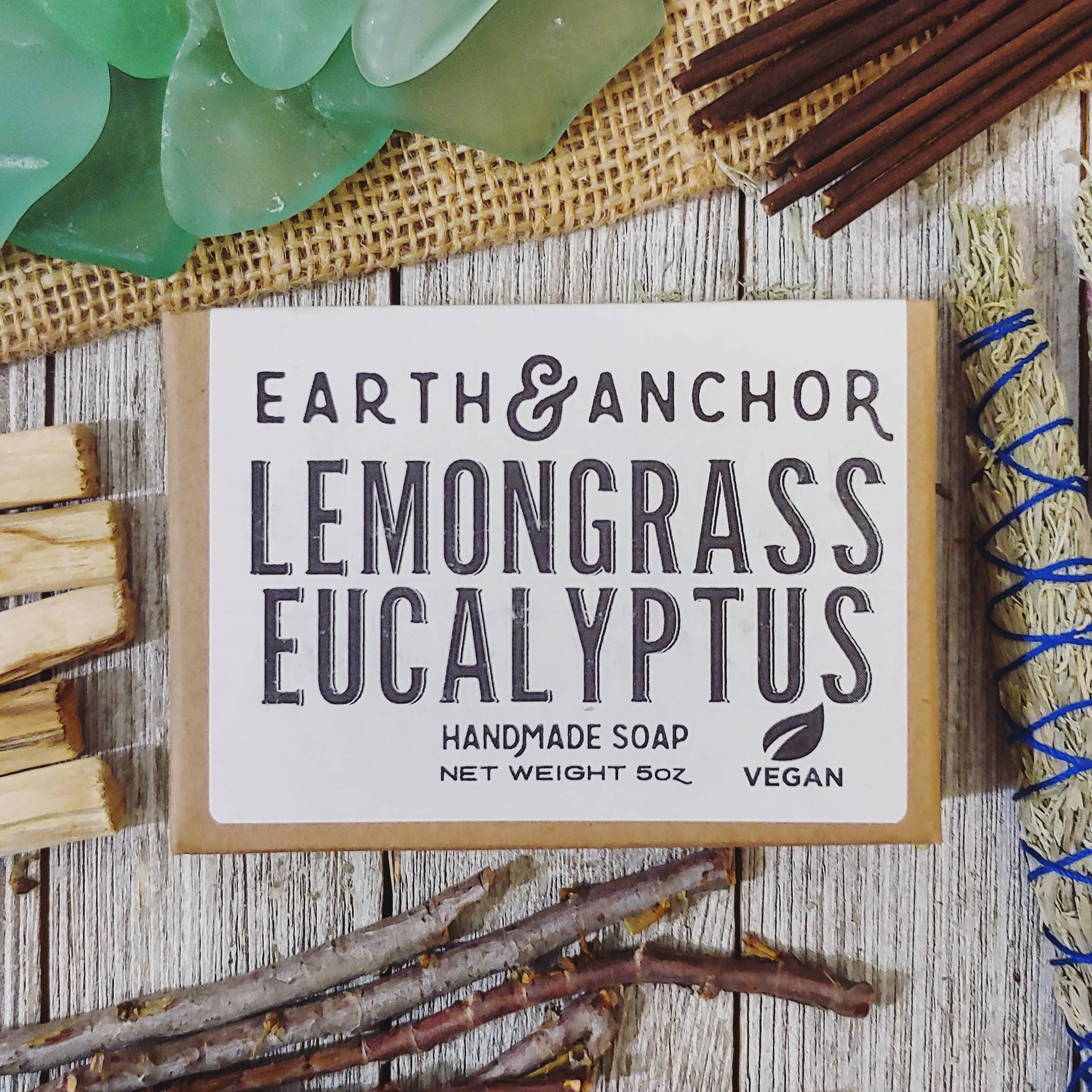 Earth & Anchor Soap Co. – wholesale Bar Soap – Lemongrass Eucalyptus Handcrafted Vegan Soap