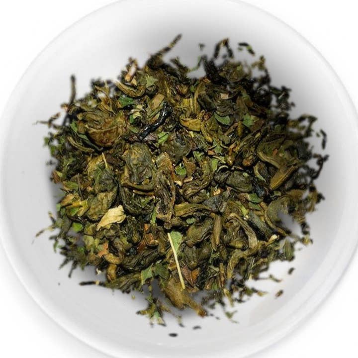 Walk in Marrakech Grüner Tee mit Nana-Minze (100 g Beutel) für den Großhandel von SARL LES THES DE CHLOE