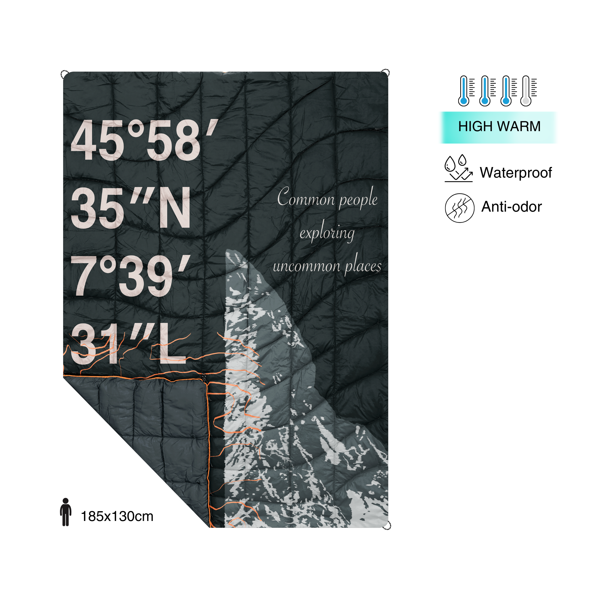 SEVEN PEAKS - Wholesale Bedding Blanket - Matterhorn single duvet0