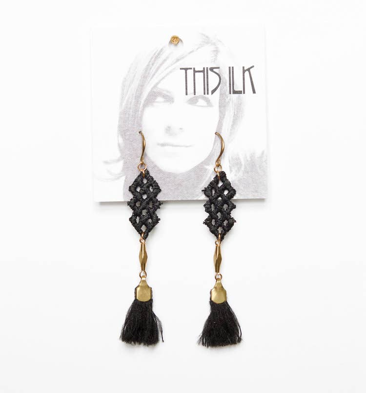 This Ilk - Wholesale Tassel Earrings - Crisscross Earrings2