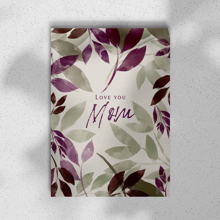 Carte pour la fête des mères - Love You Mom pour la vente par Manu Wendt - Artwork & Illustration