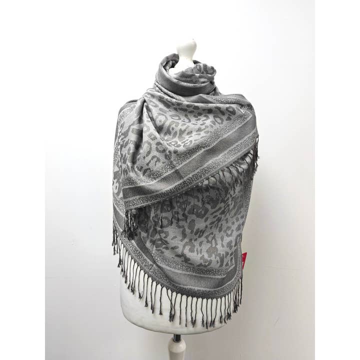 Superbia – wholesale Scarf – Women's – Super Soft Pashmina Scarf Shawl Wrap-2503 Animal Print1