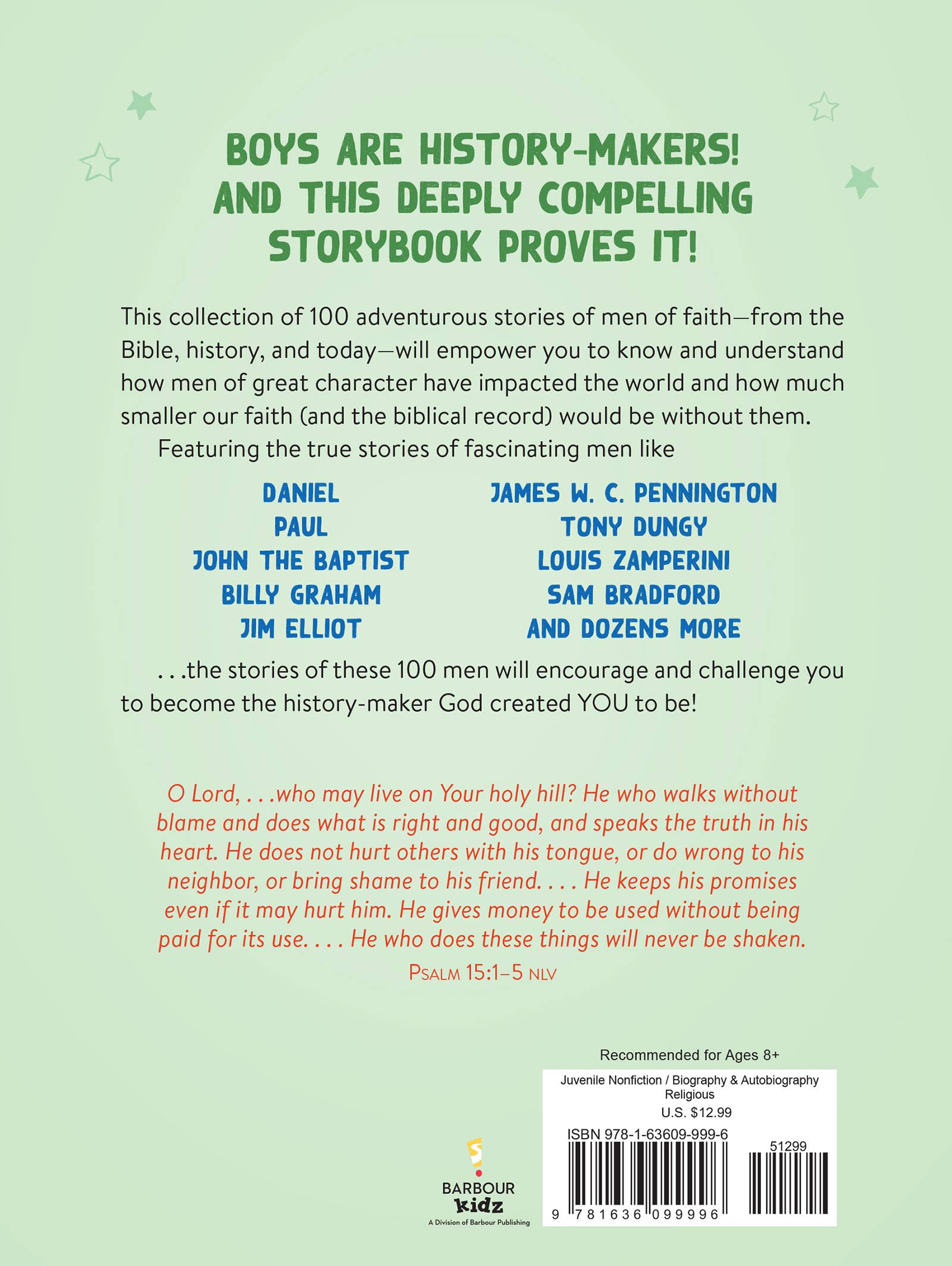 Barbour Publishing, Inc. - Wholesale Religion - 100 Adventurous Stories for Brave Boys4