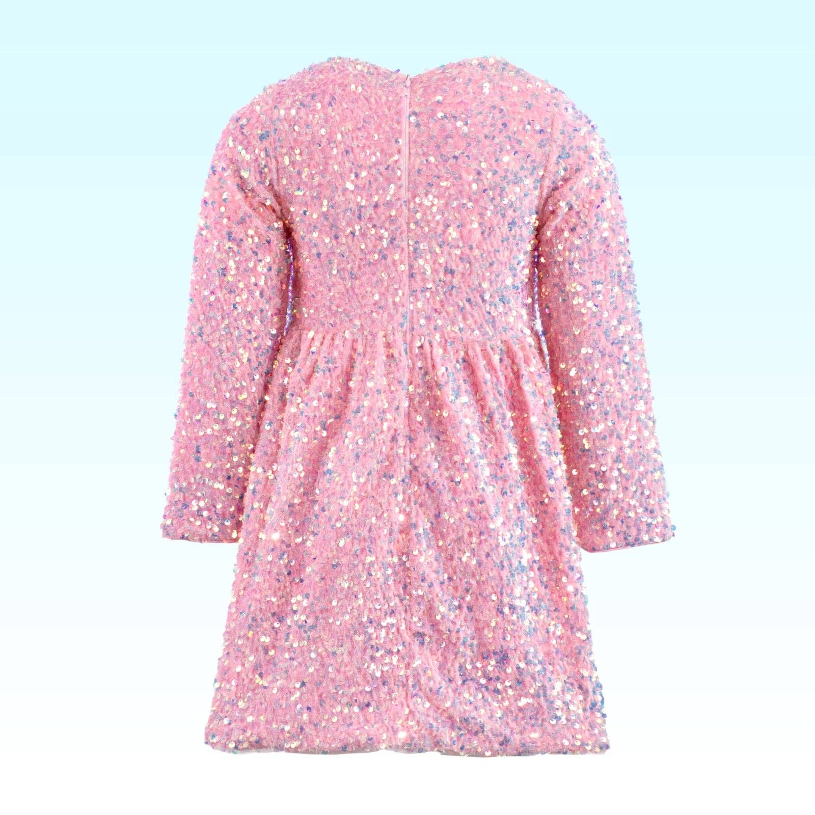 Ellie and Mila - Venta al por mayor Vestido - Niños - Vestido rosa con lentejuelas9