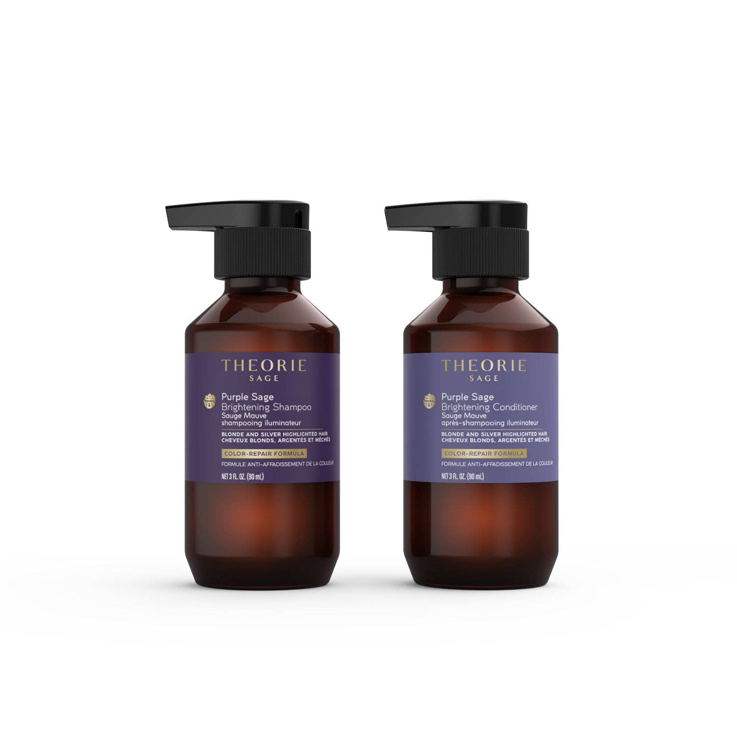 THEORIE - Wholesale Hair conditioner - Purple Sage Brightening Shampoo & Conditioner Travel Set1