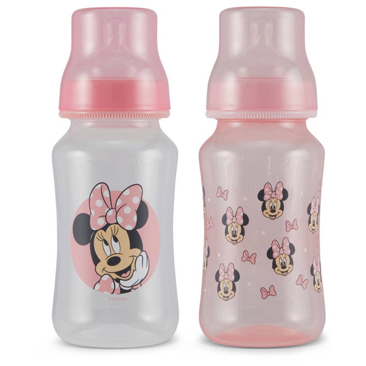 Disney Mickey Minnie And Pooh 2 Pack 11 Ounce Bottles for wholesale by Cudlie Accessories