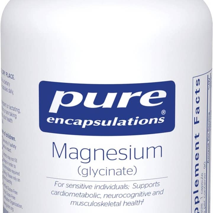 Pure Encapsulations Magnesium (Glycinate) - Supplement to Support Stress Relief, Sleep, Heart Health, Nerves, Muscles, and Metabolism* - with Magnesium Glycinate - 90 Capsules for wholesale by Natures Honest