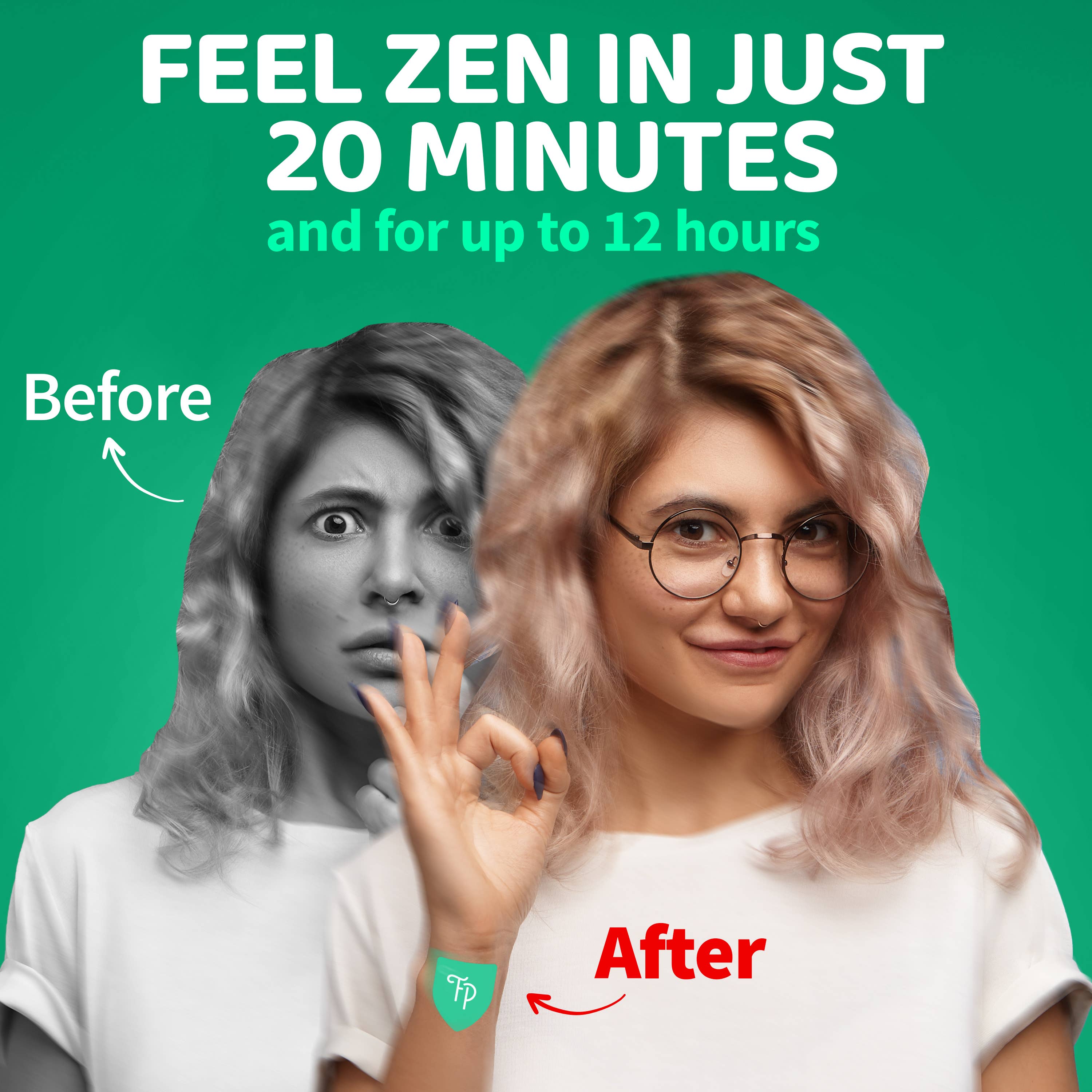 Friendly Patch CO - Wholesale Oral Supplement/Vitamin - Stress Patch Relax & Let Go Ashwagandha Gaba 28 Patches8