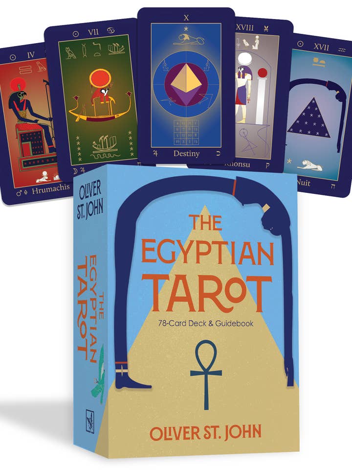 The Egyptian Tarot: 78 Full-Color Cards and 154-Pg Book for wholesale by Red Wheel/Weiser LLC