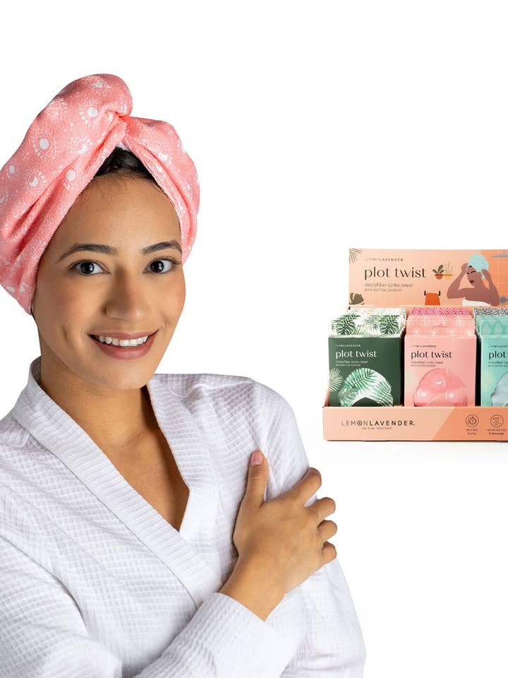 Lemon Lavender Plot Twist Turbo Towel Assortment and other Purchase Wholesale sock display stand. Free Returns & Net 60 Terms on Faire trending on Faire.