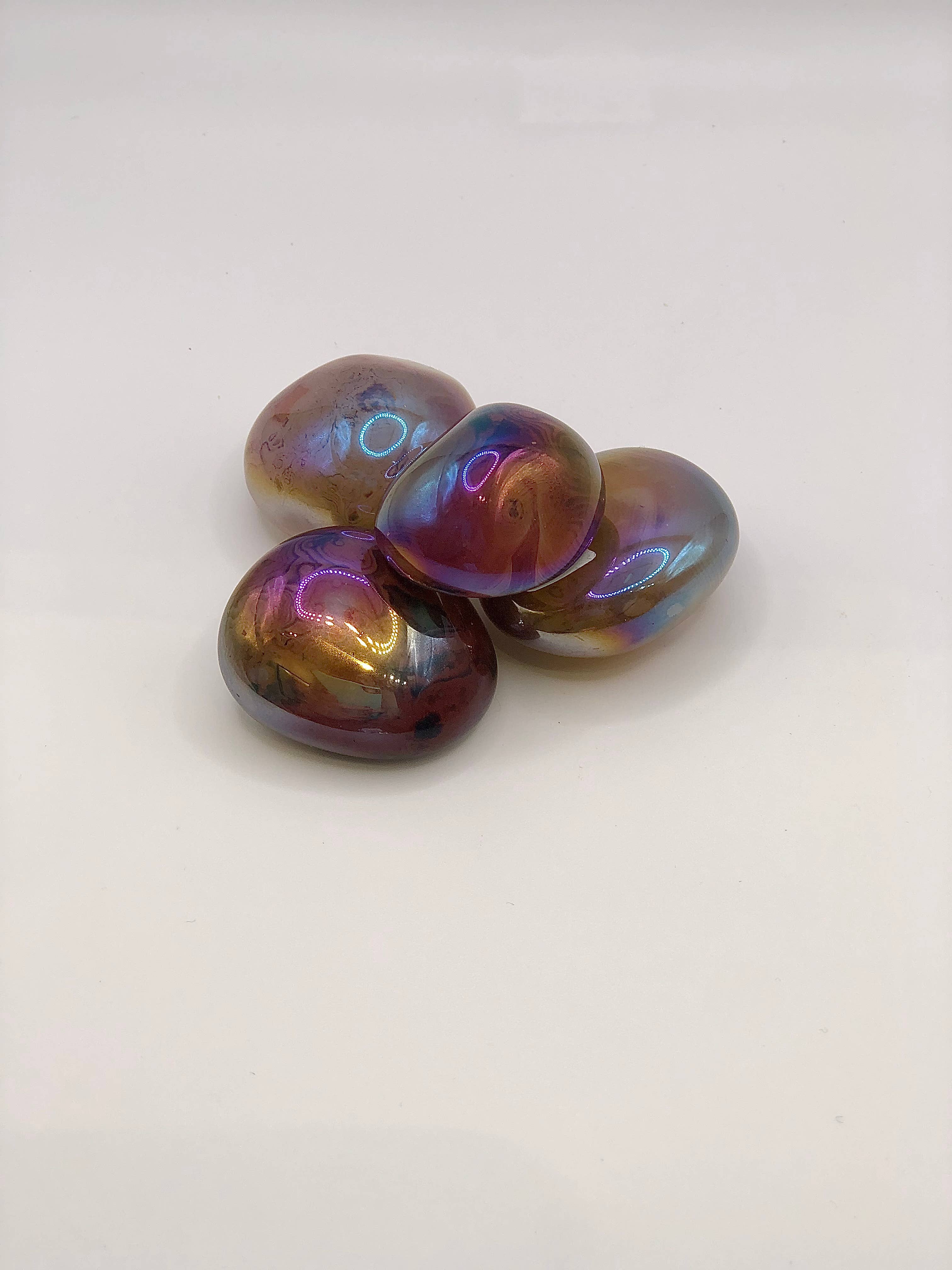 Oils and Auras - Wholesale Spiritual Stone/Crystal - Aura Sardonyx Crystal Palm Stones