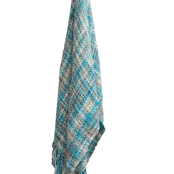 Rans Oslo Summer\Winter Woven Throws 127x152cm|Aqua Marine for wholesale on Faire