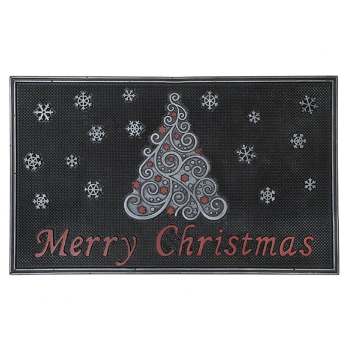 Rubber Mat Single Tree - Merry Christmas for wholesale by IH Casa Decor