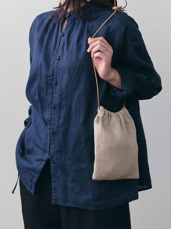 Pmori Bag Ivoire for wholesale by Fog Linen Work