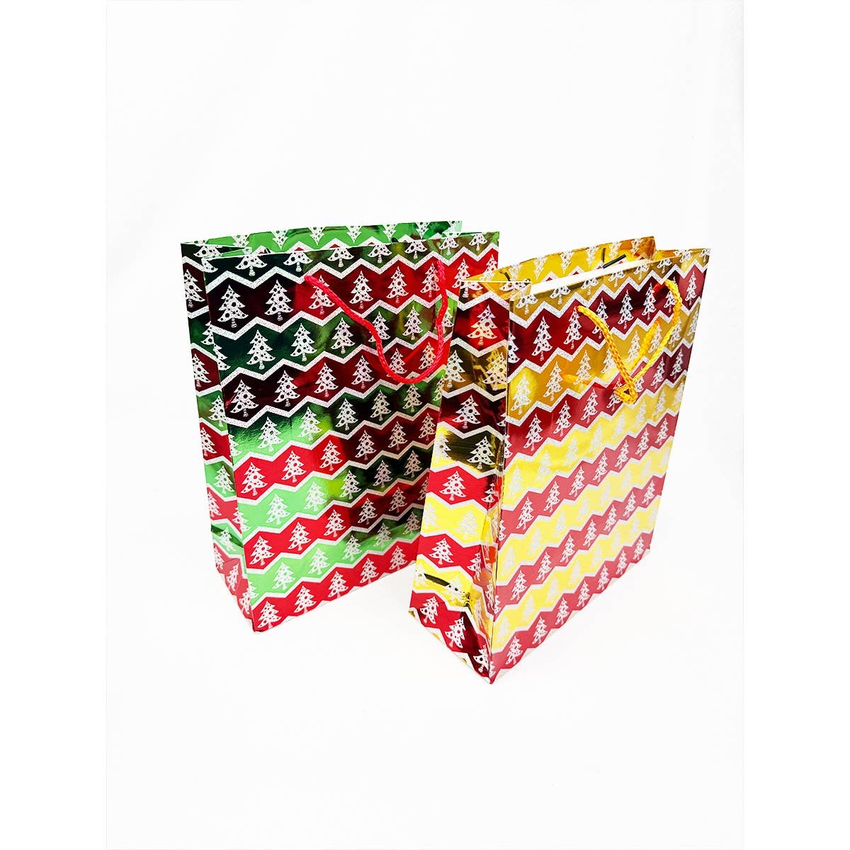 MIX COLOR Fancy Holographic Christmas Gift Bag for wholesale on Faire2