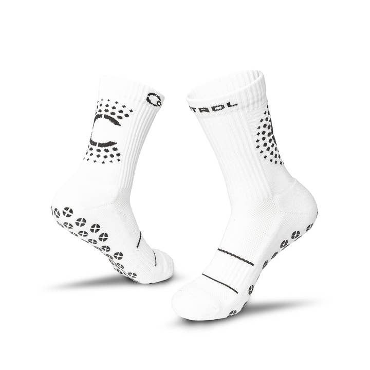 Control Sox - White - Athletic Sport Grip Socks - Anti-Slip for wholesale on Faire
