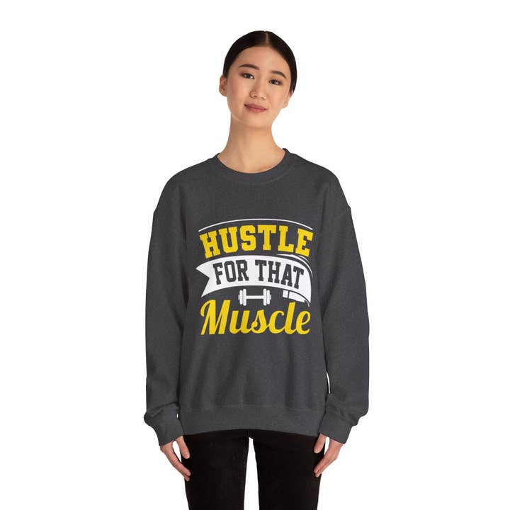 RC'nSONS - Wholesale Graphic Sweatshirt - Unisex - Hustle For That Muscle Unisex Sweatshirt27