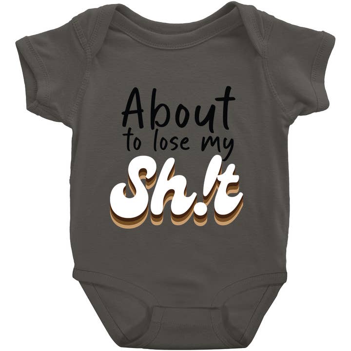 Sur le point de perdre mon sang-froid design à manches courtes 3 pour la vente par Potty Mouth Tots