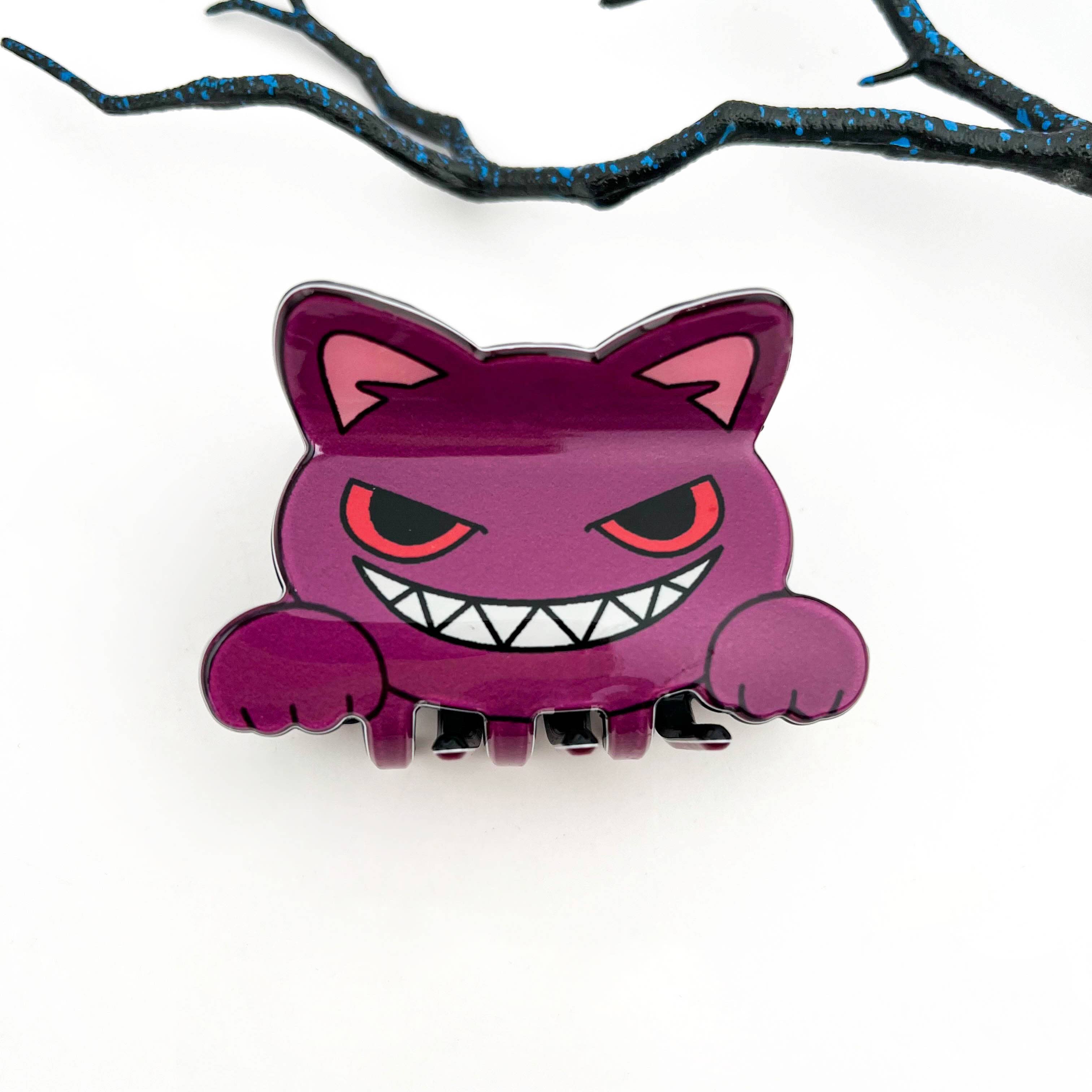 mildstyles - Vendita all'ingrosso Fermaglio per capelli - Donna - 😼 Fermaglio per Capelli in Acrilico a Forma di Testa di Gatto – Stile Carino e Stravagante4