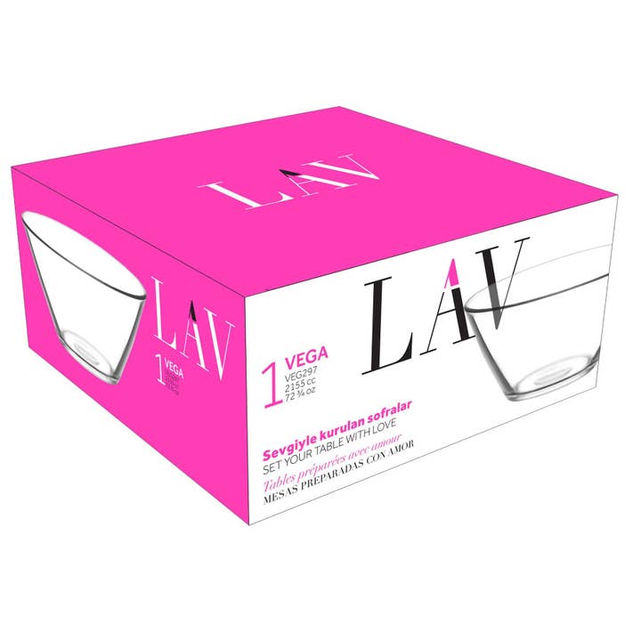 Rinkit Ltd – wholesale Serving bowl – LAV Vega Glass Salad Bowl - 2.2 Litres - Single Serving Bowl2