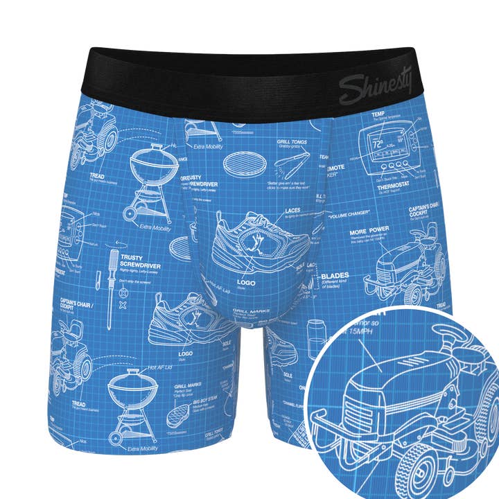 O Homem Com Um Plano | Cueca com Bolsa Blueprint Ball Hammock® por atacado de Shinesty, Inc