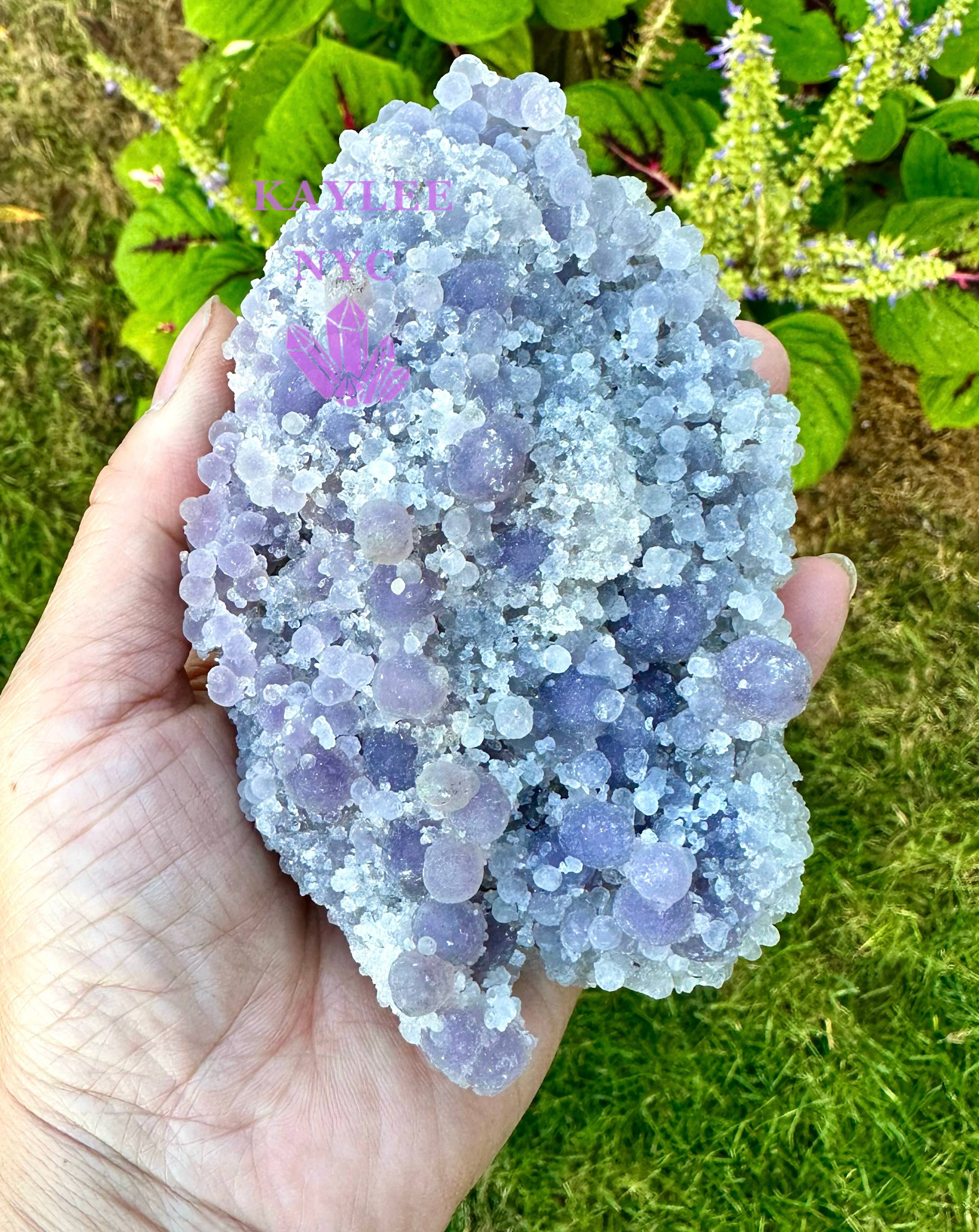 KayleeNYC - Wholesale Spiritual Stone/Crystal - 5-6 pcs Natural Grape Agate Raw Crystal3