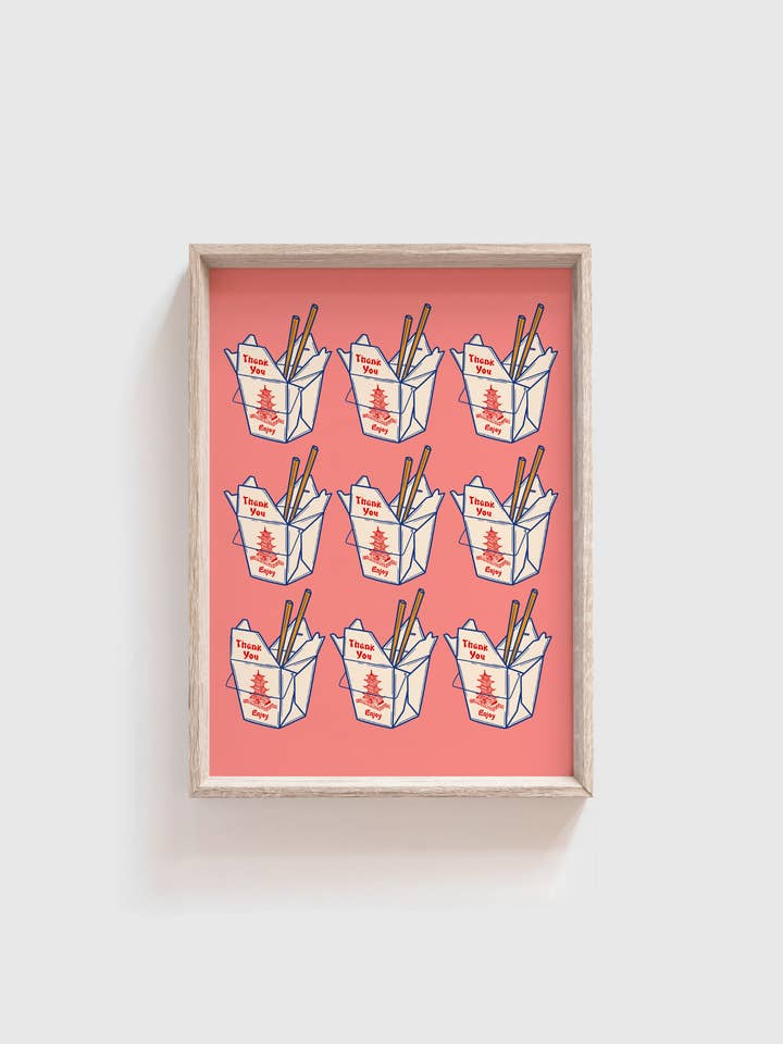 Takeaway Nights Print | Kitchen | Food | Asian | Condiments for wholesale by Neesh Home