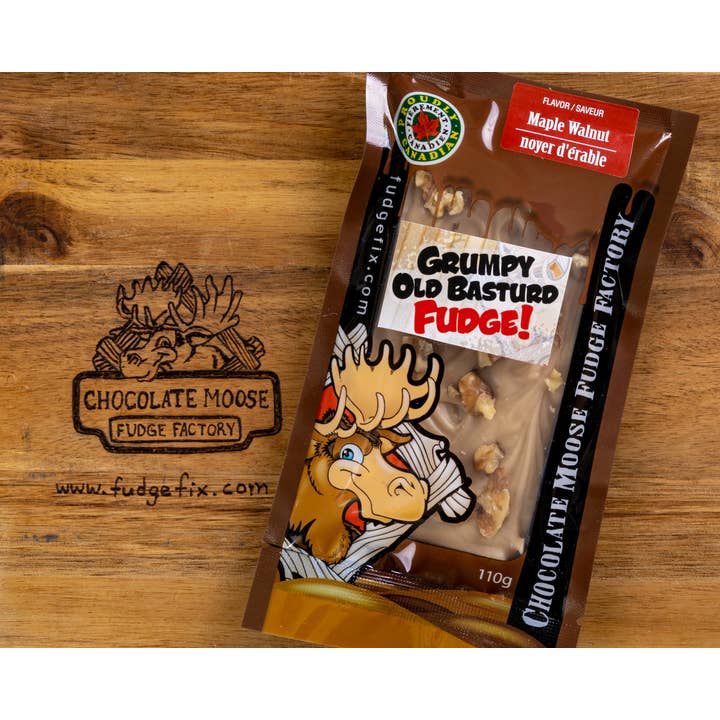 Chocolate Moose Fudge Factory - Wholesale Fudge - Fudge - Grumpy Old Basturd Fudge 110gCase of 12