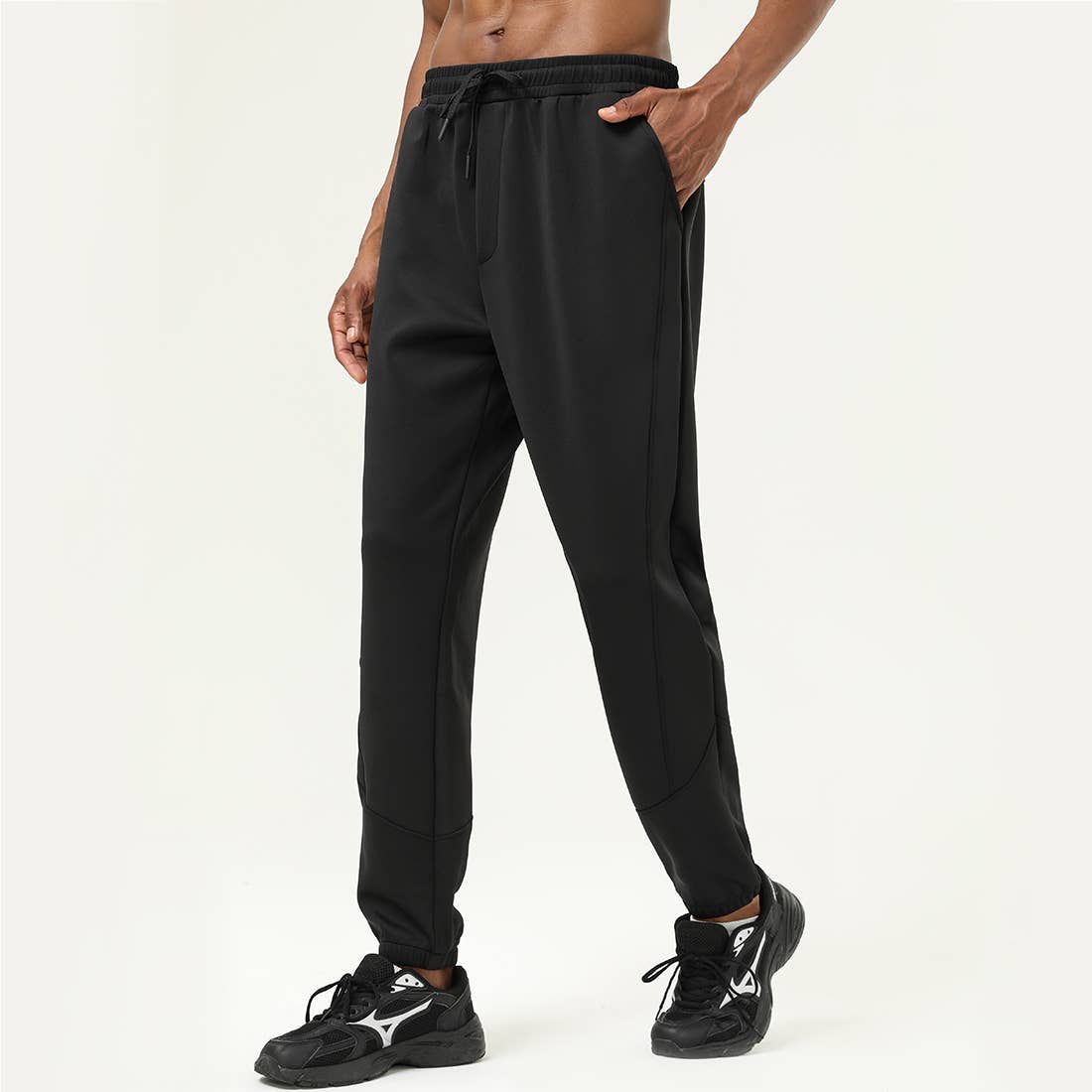 Sodalemon - Wholesale Athletic Sweatpants/Joggers - Men's - Man Winter Loose Pockets Cycling Running Sport Sweatpants4