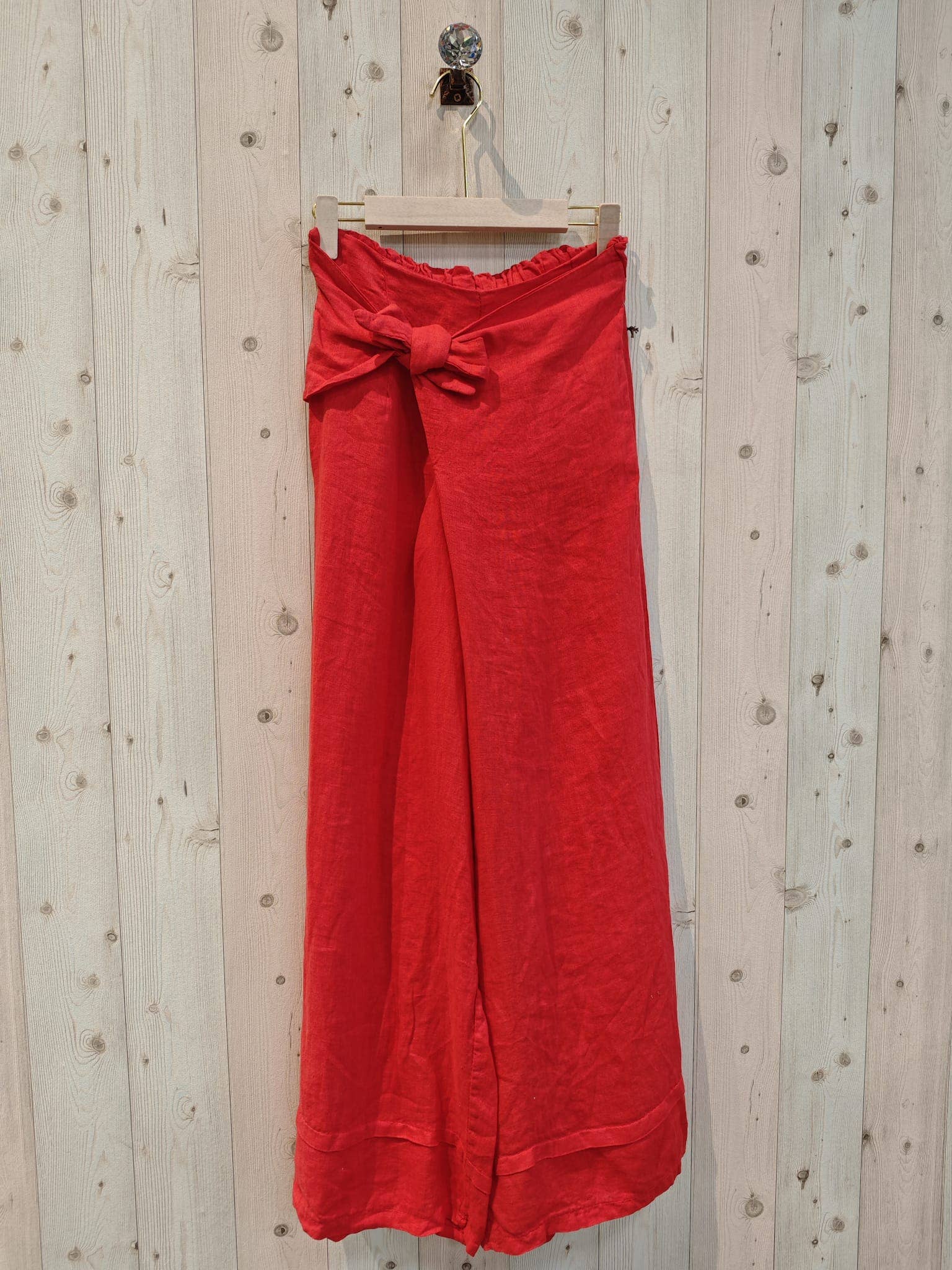 Linen & More - Vendita all'ingrosso Pantalone - Donna - Pantaloni con fusciacca in lino 100% REF 3018811