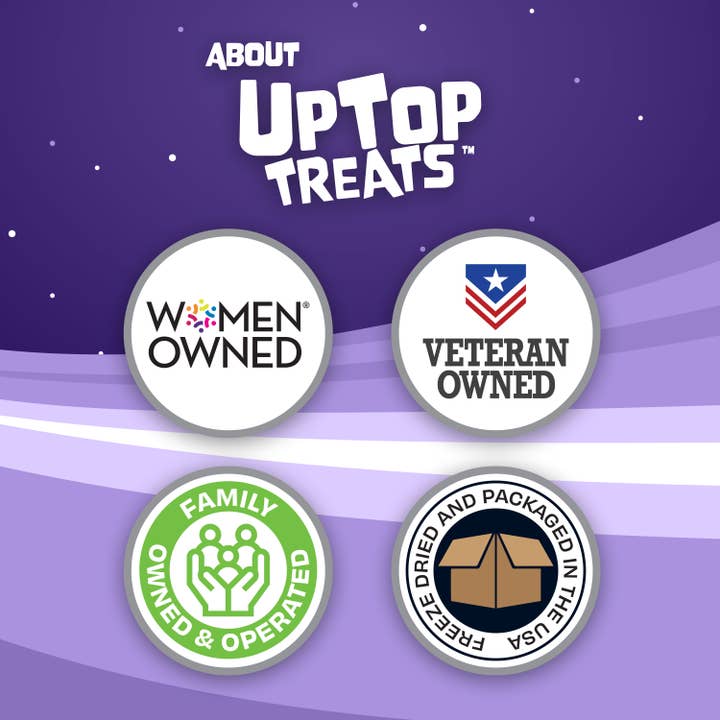 UpTop Treats - Wholesale Hard Candy - Solar Puffs - Freeze Dried Candy 3.5oz
