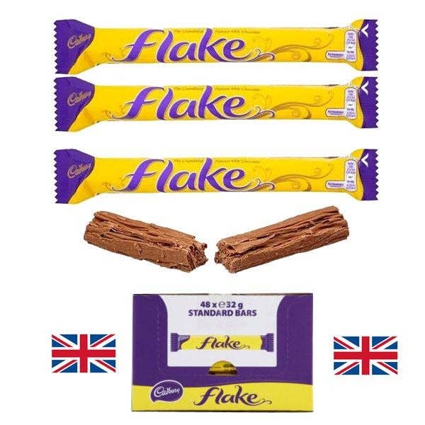 Long Island Candy Factory - Wholesale Chocolate Bar - Cadbury UK Flake Chocolate Candy Bar 32 g 48 ct0