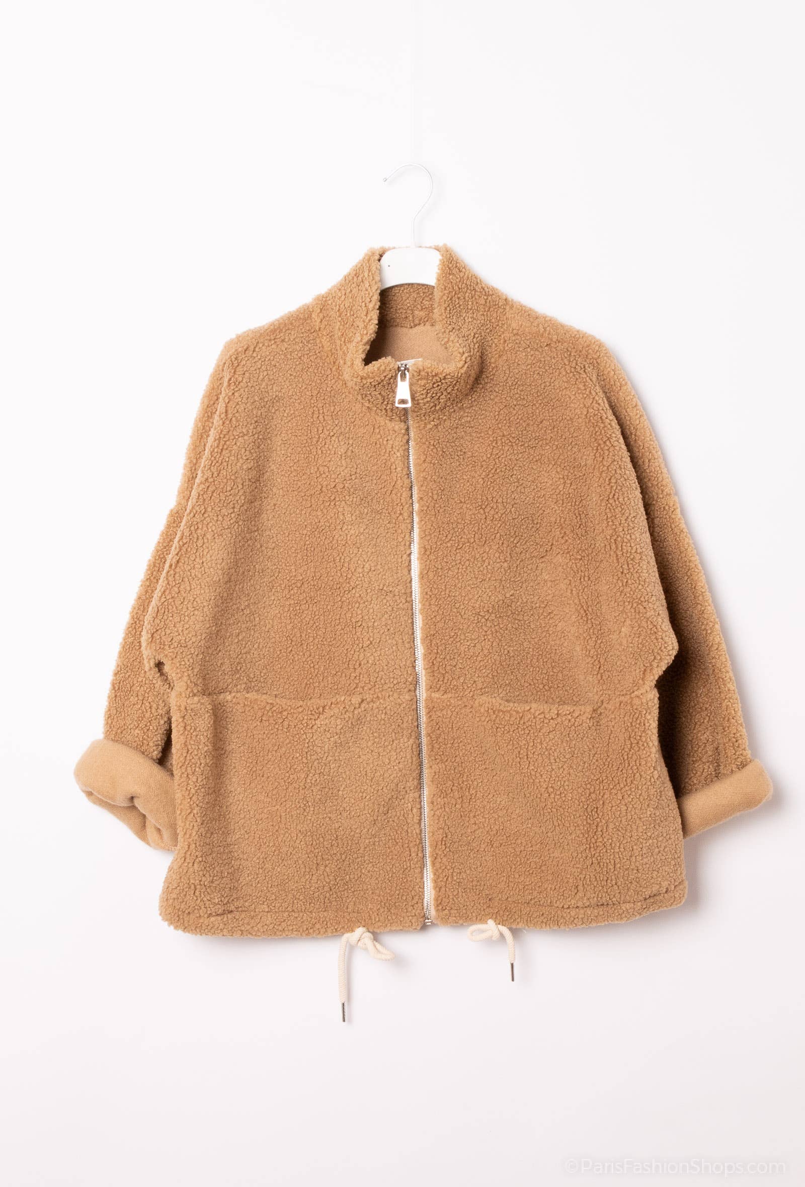 Pépouz' Paris - Wholesale Fleece - Women's - Teddy fleece zip-up jacket PV25190