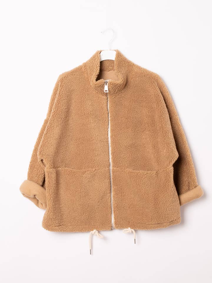 Pépouz' Paris - Wholesale Fleece - Women's - Teddy fleece zip-up jacket PV2519