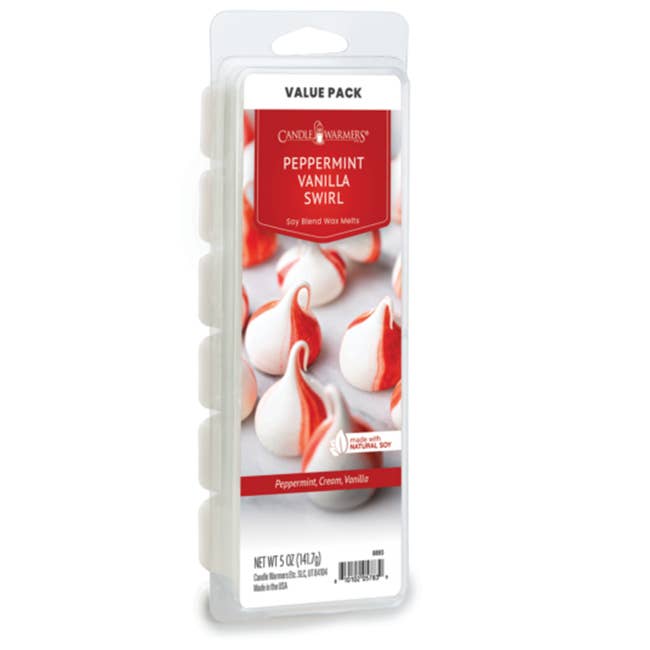 CANDLE WARMERS® Cera Profumata PEPPERMINT VANILLA SWIRL 140g per la vendita all'ingrosso da parte di Candle Warmers Etc. Duftlampen & Kerzen