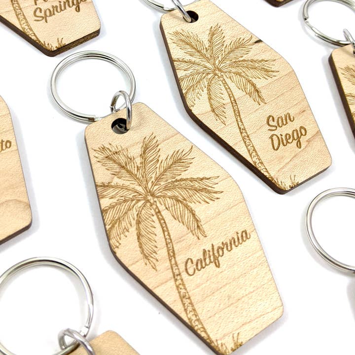 Crafted - Wholesale Keychain - Unisex - Custom Palm Tree Keychains8