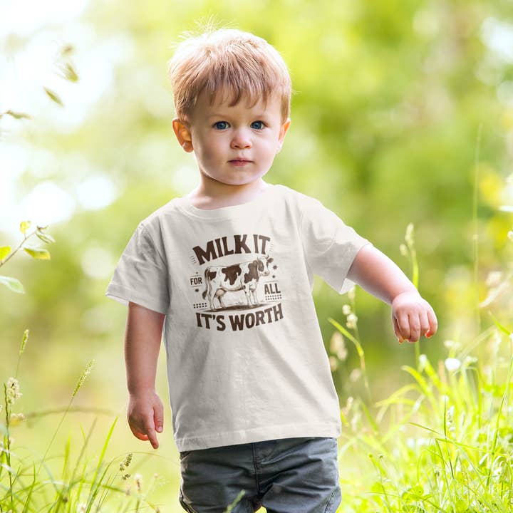 Milk It Graphic Tee for wholesale by Tea Shirt Shoppe
